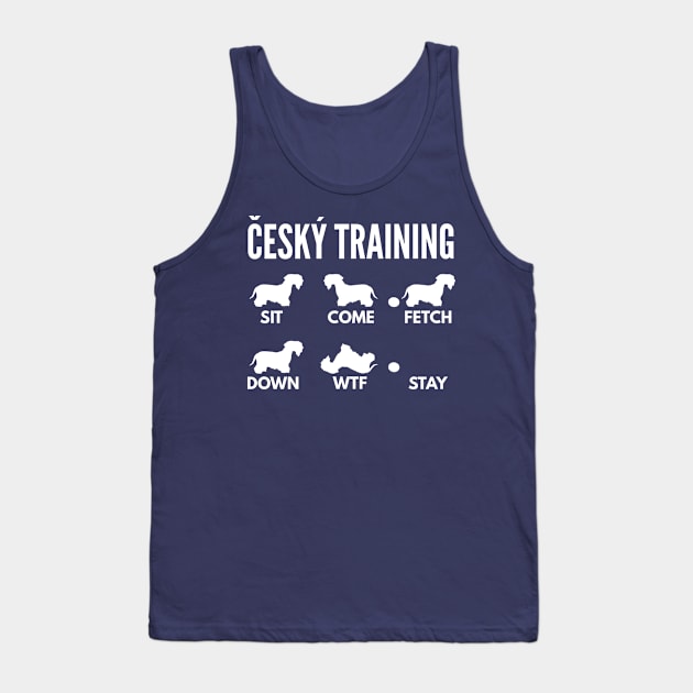 Cesky Terrier Dog Training Cesky Dog Tricks Tank Top by DoggyStyles